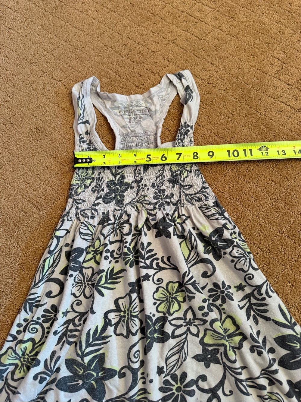 Arizona Floral multicolor Babydoll Tank Women’s Size Small - Picture 4 of 8
